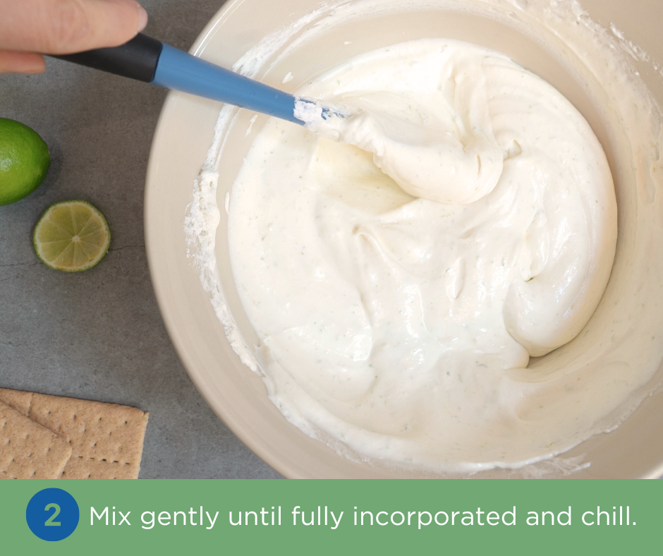 Caribbean Lime Mousse Recipe | Process Pic | Mix Ingredients until Incorporated