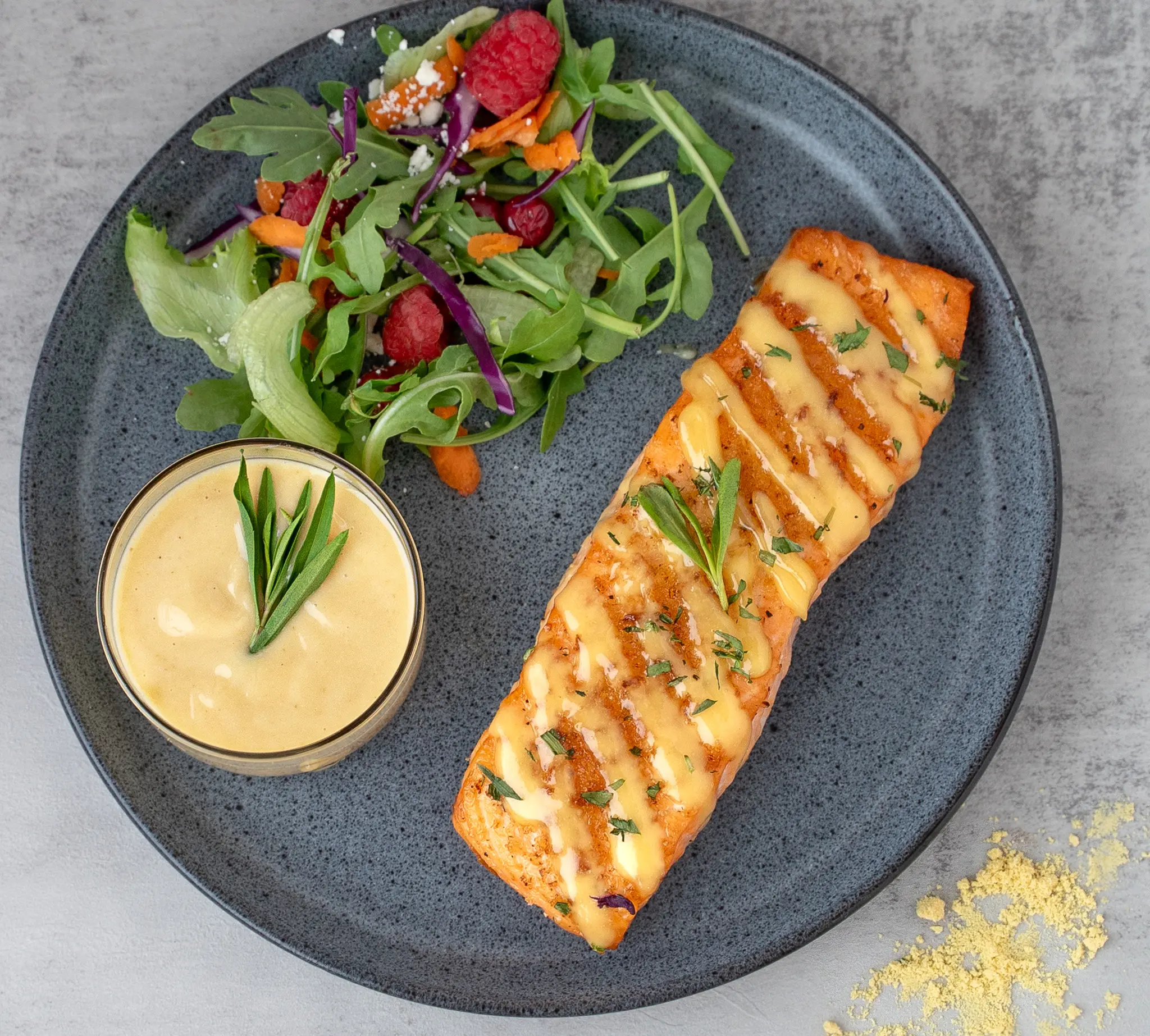 Roasted Salmon with Old-Fashioned Creamy Mustard Sauce | Recipe