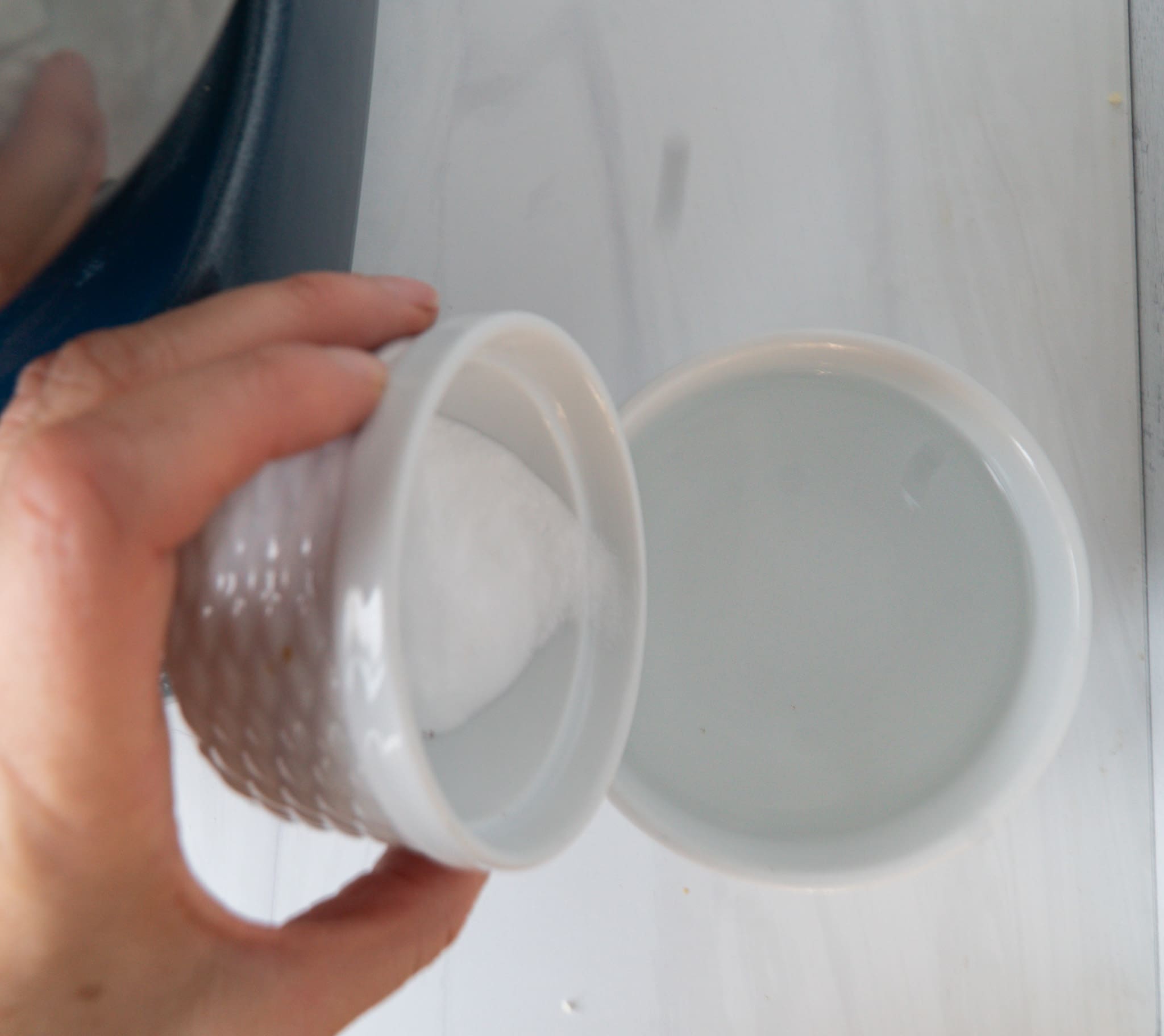 Baking Soda with Boiling Water