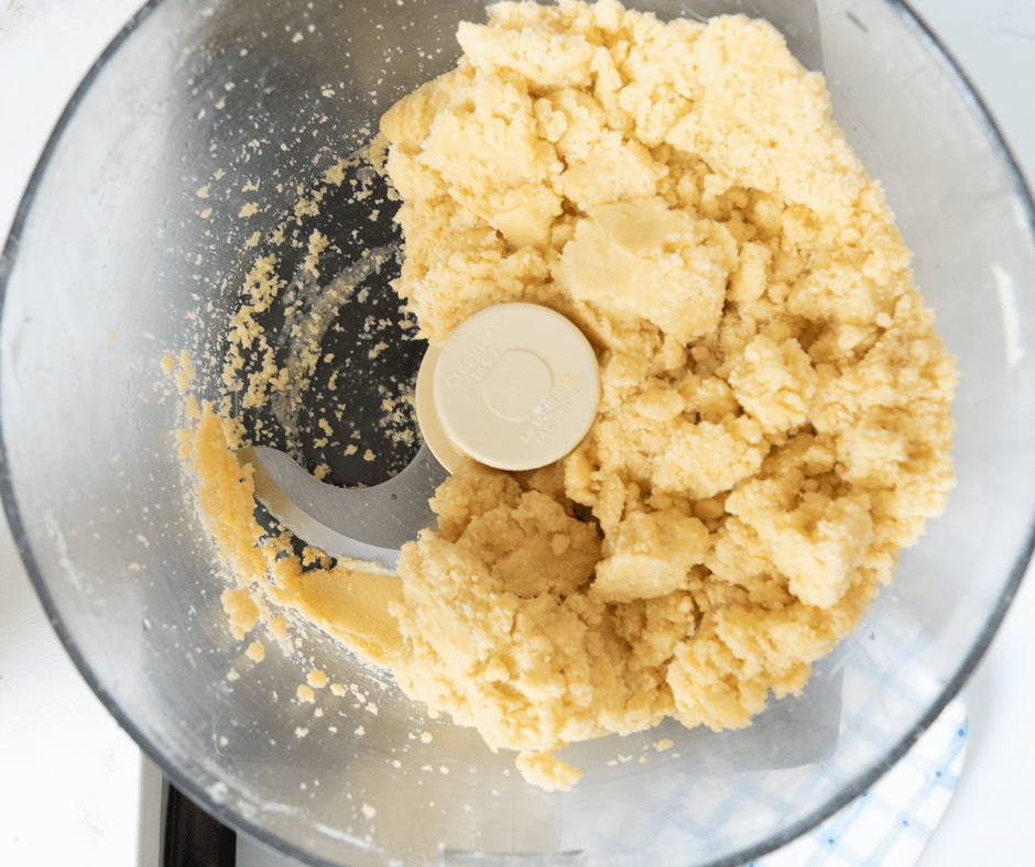 Mixed butter, flour, sugar in food processor Hungarian Ruffled Tart Recipe