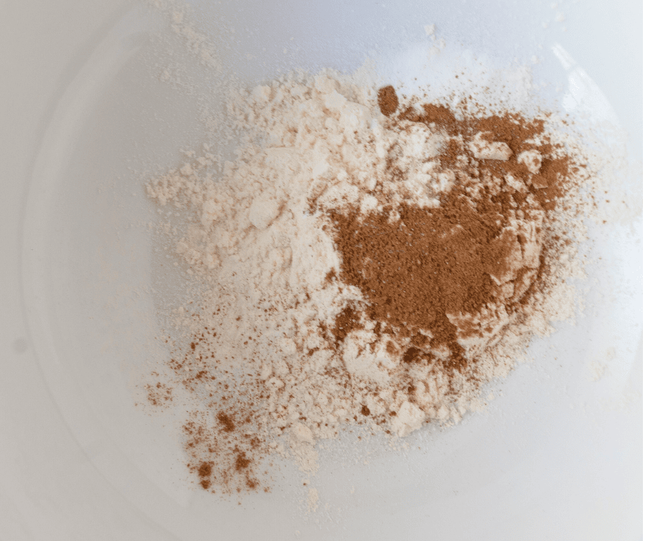 Dry Ingredients for Pumpkin Spice Protein Pancake recipe