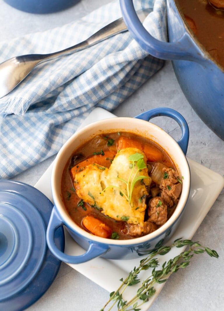 Beef Stew with Herb Dumpling - Heart Shape
