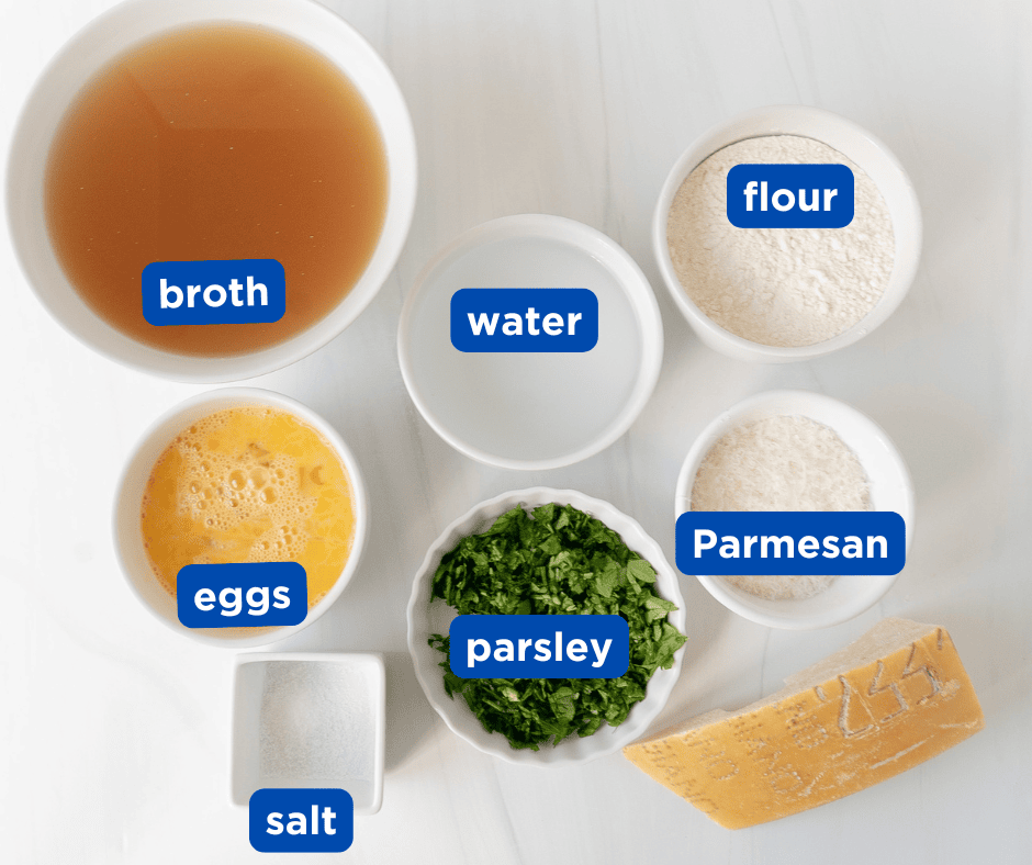 Ingredients for Scrippelle 