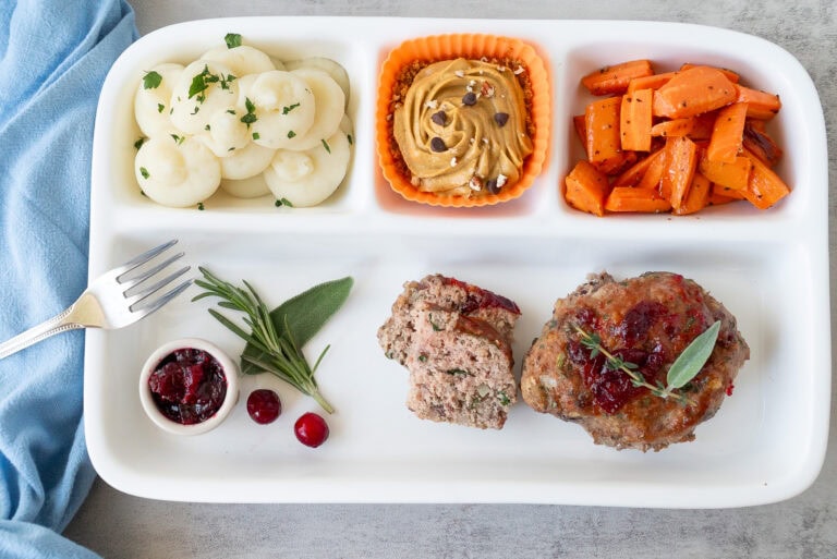 Thanksgiving Sheet Pan Dinner: Turkey Meatloaf & Cozy Sides