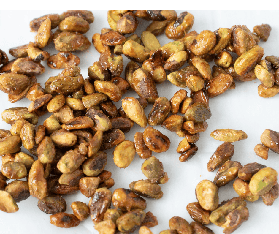 Caramelized pistachios