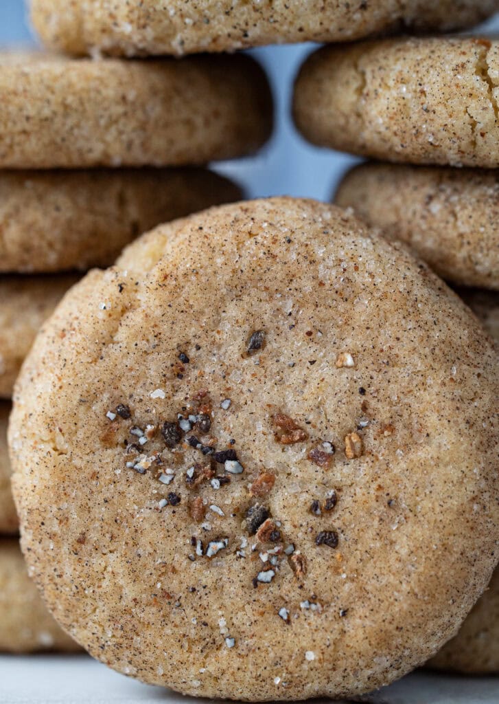 Soft and chewy cardamom snickerdoodle cookies